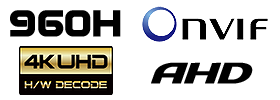 960H, Onvif, 4K UHD, AHD